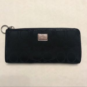 Coach Poppy Slim Accordion Zip Wallet
